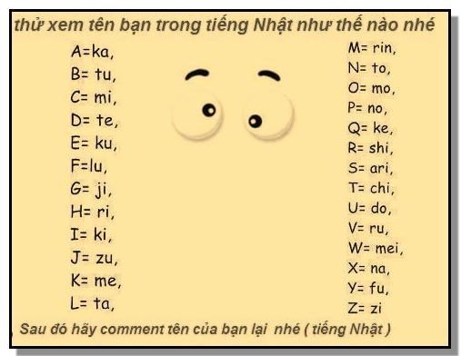 0 ten trong tieng nhat